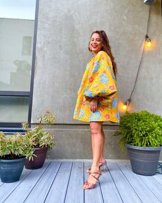 Yellow Jacquard Good Luck Dress - Arianne Elmy Maximalist Outfit, Jazmine Sullivan, Turkey Dress, Party Blouse, Stylish Work Outfits, Fashion Victim, Colourful Outfits, Dream Clothes, Blouse Styles