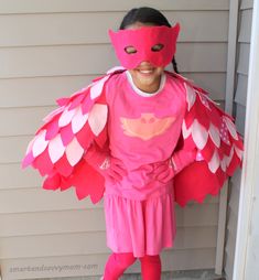 diy owlette costume how to Diy Pj Masks Costume, Sew Halloween Costume, Mask Outfit, Kid Costumes, Catboy Pj Masks