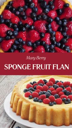 Mary Berry Sponge Fruit Flan German Fruit Flan, Fruit Flan Recipe, 2023 Desserts, Baking Recipes Uk, Flan Cake Recipe, Mary Berry Cakes, Flan Recipes