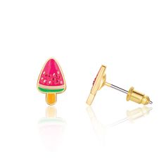 The perfect gift for little cuties! The Triple Treasure Gift Set includes three pairs of themed Cutie Stud Earrings in an adorable Girl Nation Gift Box. Our popular cutie enamel earring collection celebrates little treasures that bring joy to kids with on-trend charm! Give her grown-up quality while appealing to all of her childhood whimsies. Funky, fantastic and fun, these earrings are the perfect mix of style, quality and sweet expressions. Materials • Posts: 316L Surgical Steel • Earring Embe Trendy Cute Design Jewelry Gift, Trendy Cute Design Jewelry For Gifts, Trendy Cute Jewelry For Gifts, Playful Gold Enamel Earrings, Trendy Jewelry With Cute Design For Gift, Playful Pink Enamel Jewelry, Cute Multicolor Jewelry For Gift, Cute Multicolor Jewelry For Gifts, Multicolor Jewelry With Cute Design For Gifts