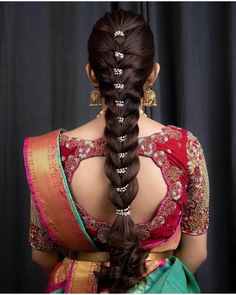 Traditional Hairstyle For Saree, Hair Style Vedio