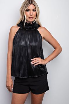 Prue Ruffle Neck Top: A crown jewel for your wardrobe! Timeless yet modern, this high neck ruffle top is both pretty and practical. Dress it up or down, feel like a queen!