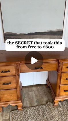 the secret that took this desk from free to $ 600 is now available for purchase