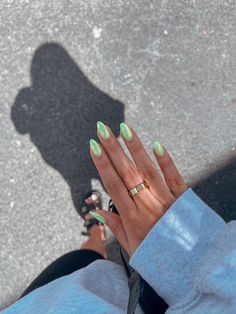 Nail Art Ideas Texas Spring, Summery Nails, Green Nail, Cute Gel Nails, Neon Nails, Fire Nails, Funky Nails, Pretty Acrylic Nails, Chic Nails