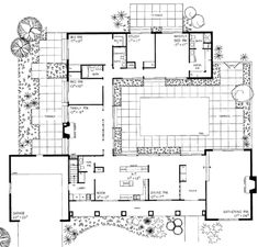 the floor plan for this house shows the living room, dining area and kitchen areas