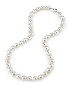 This is a one of a kind first for The Pearl Source. A rare gorgeous Japanese white Akoya pearl necklace features 11-11.8mm AAA quality pearls. This strand was hand-picked for their radiant luster and overtones.
This strand comes with an official GIA Certificate detailing the classification report and values of the strand.
This necklace can be customized to your specifications, and comes packaged in a beautiful jewelry gift box with a complementary pearl care kit. Exquisite Pearl White Pearl Necklace For Formal Occasions, Fine Jewelry Pearl Drop Necklace, White Pearl Necklace With Round Beads For Formal Occasions, Fine Jewelry Round Pearl Drop Necklace, Single Strand Pearl Necklace In Fine Jewelry Style, Formal Fine Jewelry Pearl Necklace With Round Beads, Formal Round Beads Pearl Necklace Fine Jewelry, Formal Round Pearl Necklace, Fine Jewelry Single Strand Pearl Necklace