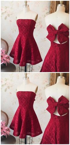 Homecoming Dresses A Line red Short/Mini dress Mini Homecoming Dresses, Make Your Own Dress, Sequin Prom Dresses, Red Cocktail Dress, Different Dresses, Red Shorts, Chiffon Skirt, Short Mini Dress, Fitted Dress