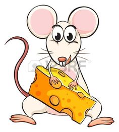 a mouse holding a piece of cheese