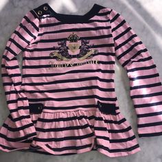 Washed Once, Never Worn. Smoke Free Home. Fitted Long Sleeve Tops For Playwear, Virtual Closet, Fashion Today, Girls Long Sleeve, Girl Top, Juicy Couture, Kids Shirts, Pink Purple, Shirts Tops