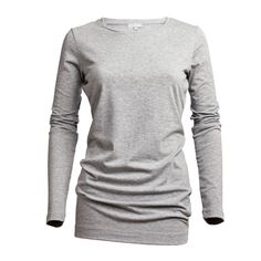 A good quality long sleeve layering tee to be worn under our knitwear, layered over another coloured tee or simply on its own.It is the perfect length for a contemporary layered look and can be ruched up to suit your figure. It has a round neck which complements our round neck cashmere pieces perfectly. 65% polyester, 27% cotton, 8% lycramachine washable at 30 degreesAlso available in black, white, khaki and navy Versatile Long Sleeve Top For Layering, Long Sleeve T-shirt For Fall, Relaxed Fit Tops For Fall Layering, Long Sleeve Fall T-shirt For Everyday, Classic Long Sleeve Tops For Everyday, Basic Cotton Long Sleeve Top For Layering, Basic Sweater For Layering In Spring, Casual Long Sleeve Top With Shirttail Hem For Layering, Versatile Long Sleeve Tops For Casual Gatherings