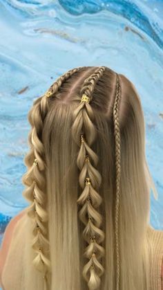 Hair Styles For Hoco, Hair Style Boy, Hair Inspo Hairstyles, Easy School Hairstyles, Inspo Hairstyles, Tail Hairstyle, Female Hairstyles, Diy Hair Masks, Style Boy