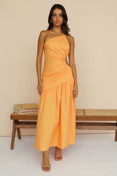 Love Another Day Maxi Dress Orange | Fortunate One Floaty Maxi Dress, Bandeau Maxi Dress, Canggu Bali, Knit Maxi Skirt, Line Light, Strapless Maxi, Dress Orange, Strapless Maxi Dress, Lace Corset