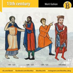 the 13th century men's fashion