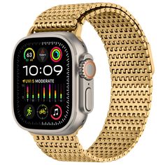 PRICES MAY VARY. 【Compatible with iWatch Ultra 49mm】 Anlinser smartwatch bands are compatible with Apple Watch Ultra 2/Ultra 49mm. Fit 6.5"-10.2" (166mm -260mm) wrist, specially designed for men and women 【Strong Magnetic】Strong magnetism can prevent metal band from falling and loosening to protect your apple watch. Whether it is used in exercise or daily, the stainless steel connector and magnetic clasp firmly lock your iwatch, don't worry about the watch drop 【Soft & Breathable】Anlinser smartw Apple Watch Bands Mens Gold, Ultra Series, Apple Watch Ultra, Watch Ultra, Metal Straps, Apple Watch Strap, Wearable Technology, Metal Band, Apple Watch Band