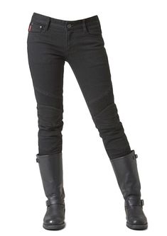 TWIGGY BLACK – uglyBROS USA Motorcycle Riding Jeans, Twd Oc, Womens Motorcycle, Riley Matthews, Motorcycle Fashion, Motorcycle Jeans, Riding Jeans, Motorcycle Pants, On Knees