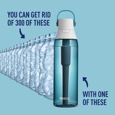 a water bottle is shown with instructions for how to get rid of the bottled water