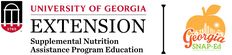 the logo for the university of georgia extension and supplement nutrition assistance program, which also serves students with special needs