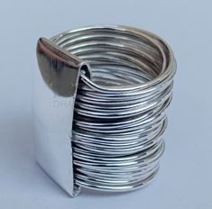 Multi Wire Wrap Ring, 925 Sterling Silver Ring, Long Stackable Ring, Tube Ring, Handmade Ring, Wrap Ring, Women Ring, Gift For Women ★PRODUCT DETAILS★ SKU:- DJ-3244-WR PRODUCT:- Boho Stackable Ring STYLE:- Multi Wire Wrap Ring RING WIDE:-16MM Approx. METAL:- 925 Sterling Silver METAL PURITY:- 925 ★ Important things to know before buying: ★Order valuing USD 300 & below, Jewelry will be packed in a signature pouch. ★ COLOR VARIATION:- * Due to matrix images or your display setting product color may vary from the original image of the product. ★ WEIGHT VARIATION:- * As to deliver our customers premium quality products we manufacture again, due to which the Gold weight & Gem weight may vary ±10%. ★ DELIVERY TIME:- * Countries like USA & Europe: 7 working days delivery. Other countries: 7-10 wo Wire Wrap Ring, Ring Wrap, Wrap Ring, Wire Wrapped Rings, Women Ring, Stackable Ring, Ring Style, Ring Women, Wrap Rings