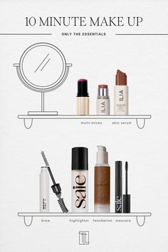 I pulled together my 10-minute makeup essentials of the most versatile products that are quick and easy to apply. Multipurpose Makeup Products, How To Store Makeup, Insuline Resistance, 10 Minute Makeup Routine, 10 Minute Makeup, Evening Eye Makeup, 5 Minute Makeup, Makeup Tutorial Foundation, Instagram Creator