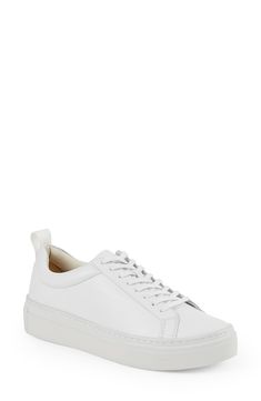 A platform sole kicks up the modern appeal of this fresh and sporty lace-up sneaker. 1 1/2" platform Leather upper and lining/rubber sole Imported Modern Wedge Sneakers With Lug Sole, Mid-top Platform Sneakers With Lug Sole, Modern Platform Sneakers With White Sole, Modern Lace-up Wedge Sneakers With Rubber Sole, Modern Low-top Platform Sneakers With White Sole, Everyday High-top Platform Sneakers With Gum Sole, Modern Chunky Sneakers With Lace-up Lug Sole, Everyday Low-top Platform Sneakers With Gum Sole, Everyday Lace-up Platform Sneakers With Gum Sole