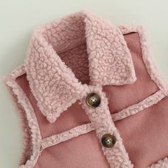 Keep your little snowball warm and comfy this winter season and in style in this stunning pink vest with plush details. Pink Vest, Winter Season, In Style, Pink