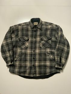 Vintage Raw Rags Wool Blend Plaid Mackinaw Cruiser Flannel Shirt Jacket Sz.L. Condition is used. Measures approximately: chest: 58 inches around (29 inches pit to pit), shoulder to hem line: 31 inches. Missing front pocket button please see pictures for detail. Great buy Thanks for looking. Mackinaw Cruiser, Flannel Shirt, Shirt Jacket, Front Pocket, Wool Blend, Mens Jackets, Jackets & Coats, Plaid, Mens Outfits