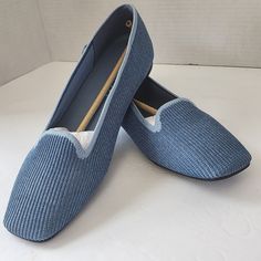 Vivaia Samantha Classic Loafer Square Toe Flats Denim Blue Size 42 (Us 10.5) New New With Box Please See All Photos As They Are Part Of The Item Description And Condition Introducing The Vivaia Samantha Classic Loafer In Denim Blue, Perfect For Any Occasion Whether It's For Travel, Casual Wear Or Work. These Lightweight And Breathable Flats Feature An Embroidered Logo And A Solid Pattern With A Slip-On Closure. The Square Toe Design Adds A Touch Of Elegance To The Shoe, Making It Suitable For An Square Toe Flats, Jimmy Choo Flats, Diamond Shoes, Brown Slip On Shoes, Metallic Loafers, Shoe Making, Womens Boat Shoes, Black Slip On Shoes, Black Flats Shoes