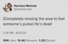 someone posted this tweet on twitter asking if he's dead