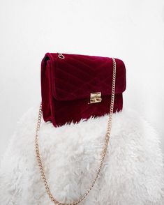 Trendy Purses, Girly Bags, Handbag Heaven, Velvet Bag, Cute Bags, Bags Designer Fashion, Branded Bags