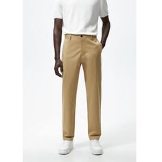 Nwt Zara Women’s Sz 40 Slim Bi-Stretch The Melange Pant Khaki Trouser Slack This Stylish And Versatile Zara Pant Is Perfect For Any Occasion. With A Solid Pattern And A Khaki Color, It Can Be Dressed Up Or Down For Work Or Casual Wear. The Pant Features A Slim Fit With A Tapered Leg Style And A Flat Front. It Has A Bi-Stretch Material That Provides A Comfortable Fit And Allows For Easy Movement, Making It Perfect For Those On The Go. The Pant Has A Zip And Button Closure And A 29-Inch Inseam. It Khaki Straight Pants For Business Casual, Beige Pants With Welt Pockets, Casual Beige Straight Dress Pants, Khaki Straight Dress Pants With Welt Pockets, Beige Chinos For Work With Straight Hem, Neutral Straight Leg Dress Pants For Business Casual, Neutral Pants With Pockets And Straight Hem, Beige Straight Leg Dress Pants With Pockets, Beige Bottoms For Business Casual With Straight Hem