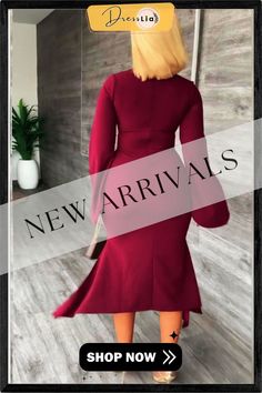 Elegant Cut Out Long Sleeve Irregular Hem Dresses Fitted V-neck Asymmetrical Dress For Fall, Fitted Asymmetrical V-neck Dress For Fall, Asymmetrical Midi Dress For Fall Party, Fall High-low Hem Dress For Night Out, Fitted High-low Hem Dress For Fall, Chic High-low Hem Dress For Fall, Elegant High-low Hem Midi Dress For Fall, Fitted High-low Hem Midi Dress For Fall, Elegant Fall Dresses With High-low Hem