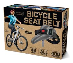 the bicycle seat belt is in its box