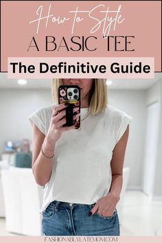 Looking for fresh ways to style your Basic Tee? The Definitive Style Guide For How To Style A Women's Basic Tee is your go-to resource. Discover Women's Fashion ideas to make a T-shirt stand out and tips to create a polished look with a classic Women's Top.