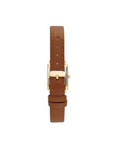 Featuring a sleek rectangular case, this timeless watch boasts a Roman numeral dial and leather strap for a flash of classic luxury. Band Length: 8.5" Case width: 21.5mm. Band width: 12mm. Classic Watches With Rectangular Metal Dial, Classic Rectangular Metal Dial Watch, Minimalist Everyday Watch Accessories With Rectangular Dial, Timeless Rectangular Watch Accessories For Everyday, Classic Analog Rectangular Watch Accessories, Timeless Rectangular Everyday Watch Accessories, Everyday Timeless Rectangular Watch Accessories, Classic Rectangular Watch With Leather Strap, Everyday Rectangular Watches With Metal Dial