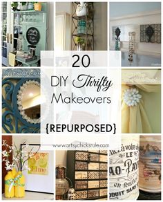 there are many things that can be made with thrift makeovers and repurposed