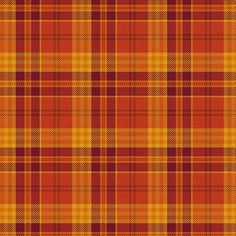 an orange and yellow plaid fabric