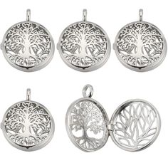 PRICES MAY VARY. [1 BOX 10PCS CAGE CHARMS]: You will receive 10Pcs stone holder cage with an openable design that allows you to place pearls, stones, beads, and other items you like. The special shape of the Tree of Life symbolizes vitality and vitality. [EASY TO USE]: A versatile necklace cage pendants that can be opened, simply add your favorite beads, pearls, crystals, and even essential oil scented pomelo or stones to make a necklace, bracelet, earring, and any other accessory you want to ma Cage Necklace, Caged Necklace, Diy Necklaces, Diy Collier, Charms For Jewelry Making, Essential Oil Scents, Locket Charms, Necklace Brands, Jewelry Making Charms