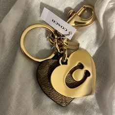 This Is A Nwt Coach Key Chain . Perfect For Your Bag !! Gold Keychain, Coach Accessories, Key Card Holder, Car Keys, Card Holders, You Bag, Key Chain, Women Accessories, Key