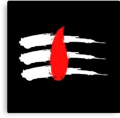 a black and white flag with red circle on it