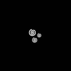 two spirals in the middle of a black background