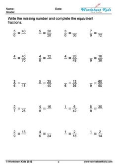 worksheet for adding fraction to numbers