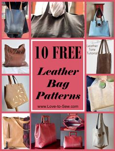 the 10 free leather bag patterns