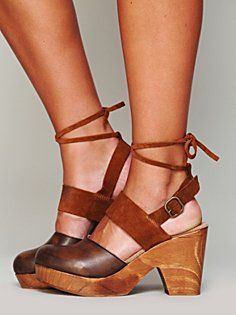 Belmont Leather Clog in heels-wedges Clog Boots, Free People Clothing Boutique, Clog Heels, Womens Summer Shoes, Peep Toe Shoes, Pointed Heels, Free People Shoes