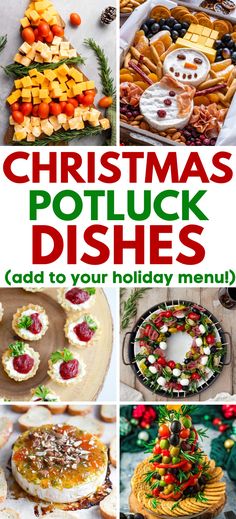 These are the best easy Christmas appetizers! Easy Christmas potluck ideas, Christmas potluck dishes, Christmas potluck recipes. Christmas Lunch Appetizers, Healthy Christmas Potluck Ideas, Christmas Potluck Decor, Christmas Potluck Ideas Office, Easy Christmas Potluck Ideas For Work, Christmas Party Casseroles, Staff Potluck Ideas, Christmas Party Dishes Potlucks, Holiday Potluck Ideas Work