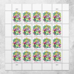 Wedding Blooms Stamps | USPS.com Wedding Stamps, Price Of Stamps, Buy Stamps, Vertical Images, Home Themes, Forever Stamps, Weddings By Color, Wedding Stamp, Flower Stamp