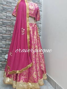 This is a three piece lehenga  dress. Lehenga and choli is made by using banarse brocade fabric. Both have soft lining inside. Dupatta plain georgette with heavy lace border on all four sides . For any kind of changes in designing please convo us. We will stitch this into your size after getting complete measurements.  Stitching  For stitched dresses you can chose from size chart or can message us for customization.our team will send you size chart for customization. Feel free to convo for any d Banarasi Silk Sets With Gota Work For Reception, Reception Choli With Gota Work In Banarasi Silk, Banarasi Silk Choli With Gota Work For Reception, Reception Banarasi Silk Choli With Gota Work, Reception Gota Work Banarasi Silk Sets, Designer Brocade Lehenga With Gota Work, Brocade Lehenga With Gota Work For Designer Wear, Anarkali Choli With Gota Work In Banarasi Silk, Designer Banarasi Silk Lehenga With Gota Work