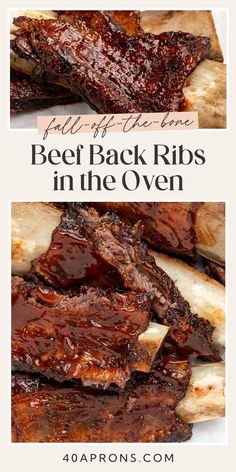 ribs in the oven with text overlay