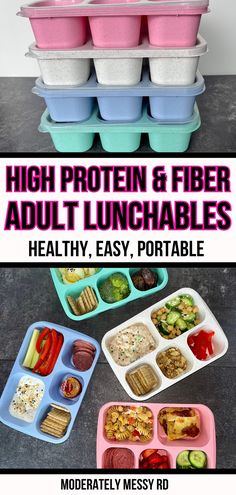 high protein and fiber adult lunchables healthy, easy, portable