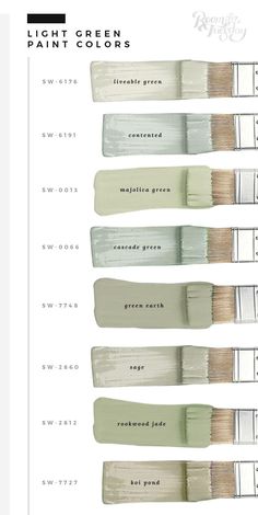 the different shades of paint that you can use to decorate your home or office with