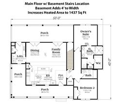 the floor plan for this home